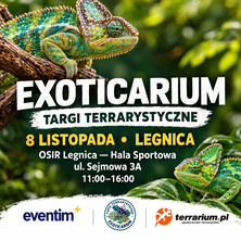 Exoticarium Legnica+ Wystawa pająk&oacute;w- wejście od 11:00