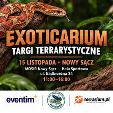 Exoticarium Nowy Sącz+ Wystawa pająk&oacute;w- wejście od 11:00