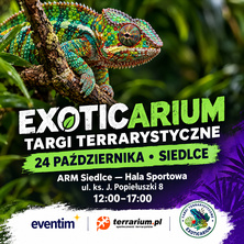 Exoticarium Siedlce+ Wystawa pająk&oacute;w - wejście od 12:00