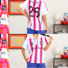 Merch: BitterSweet Football Jersey Polo