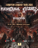 European Carnage Tour 2026: Fleshcrawl + Avulsed + Violentor
